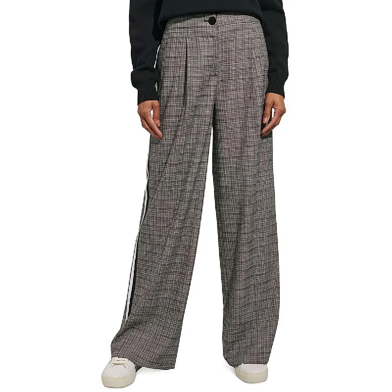 Weekend Offers That Excite Womens Side Stripes Front Slant Pockets Wide Leg Pants