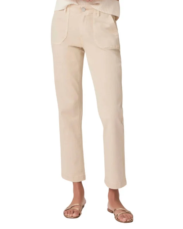 Weekend Deals to Make You Happy Mayslie Straight Ankle Jeans In Vintage Warm Sand