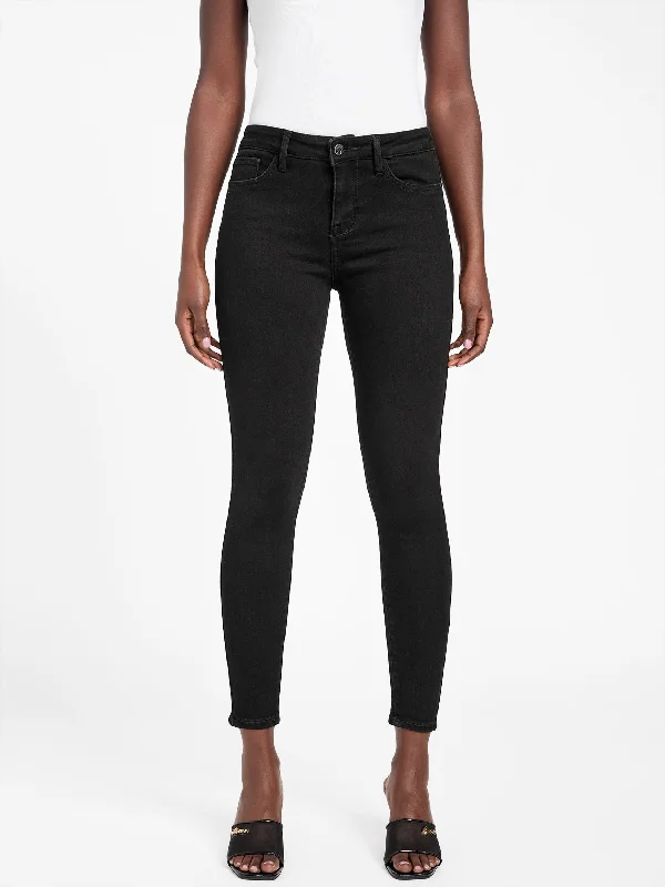 Pay Less Eco Serena Mid-Rise Bling Pocket Skinny Jeans