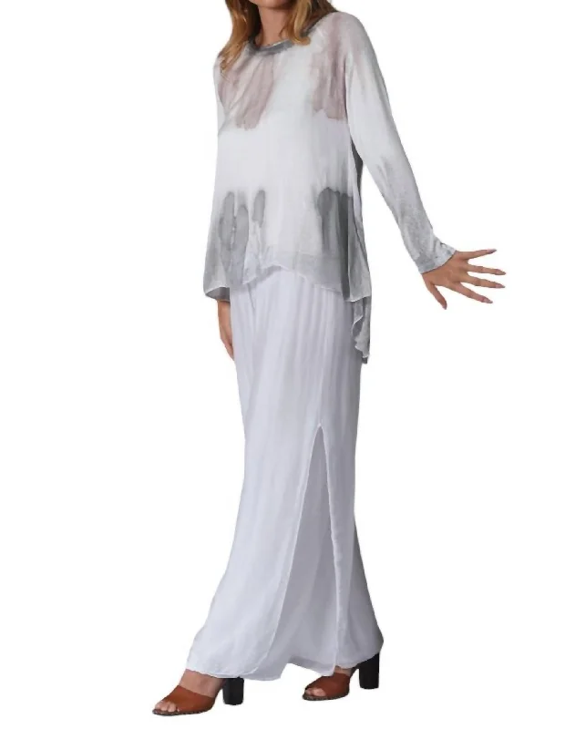 Major Deal Free Silk Pants In White