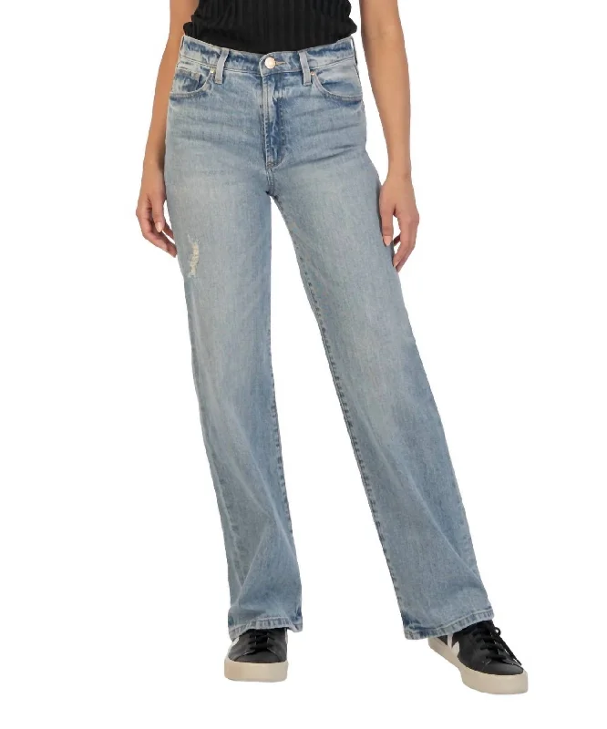 Weekend Discounts to Grab Miller High Rise Wide Leg Jeans In Candescent
