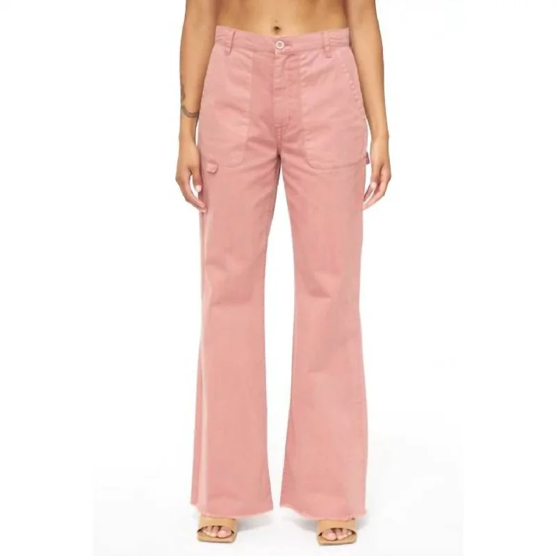 Best Bargains Sasha High-Rise Relaxed Flare Pants In Clay