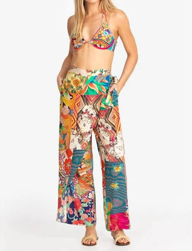 Massive Deals Side Wrap Pant In Multi
