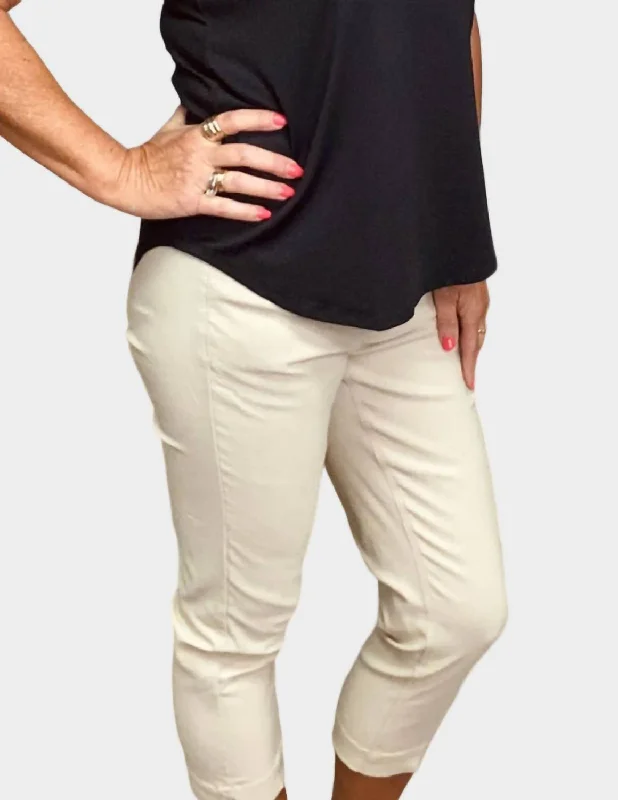 Flash Deal Contemporary Crop Pant In Stone