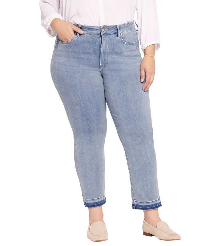 Mega Sale NYDJ Plus Marilyn Crystalline High-Rise Straight Leg Jean