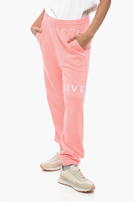 Shop and Save Givenchy Brushed Cotton Sweatpants with Terry Logo