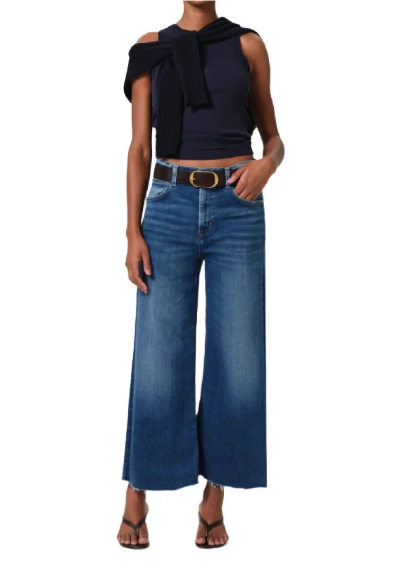 Buy More, Save More Lyra Wide Leg Crop Jean In Ambry