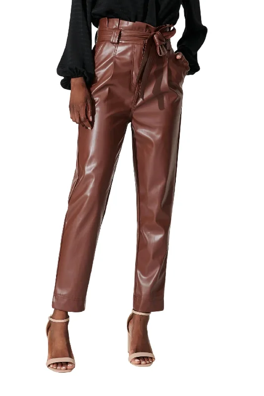 Limited Availability Riley Pant In Chocolate