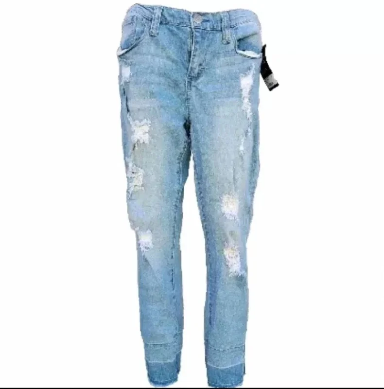 Savings Spectacular Women's Skinny Easy Fit Distressed Jean In Blue