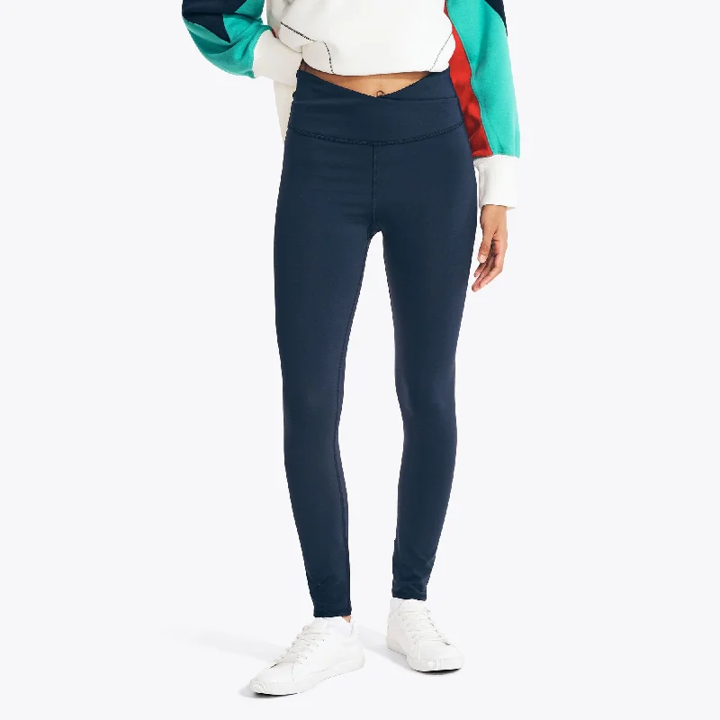 Early Bird Discount Nautica Womens Crossover Waistband Legging