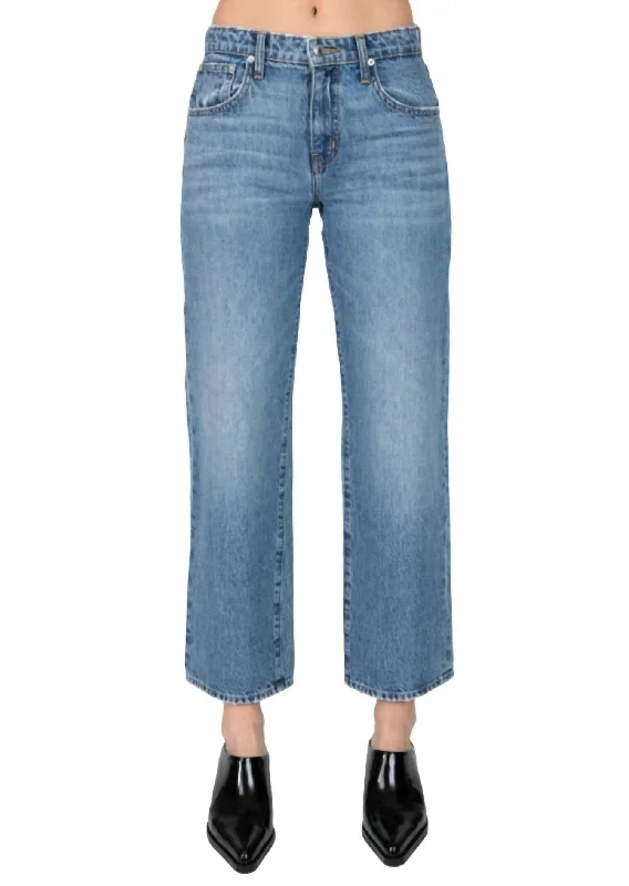 Final Offer Sofia Mid Rise Relaxed Straight Jeans In Sutton Vintage