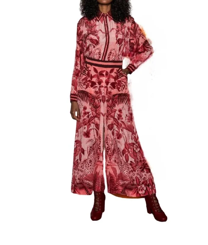 Weekend Discounts to Relish Palazzo Pants In Sepia Jungle