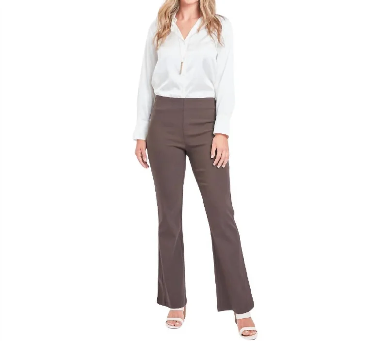 Special Discount Missy Pull On Bootcut Pants In Clove