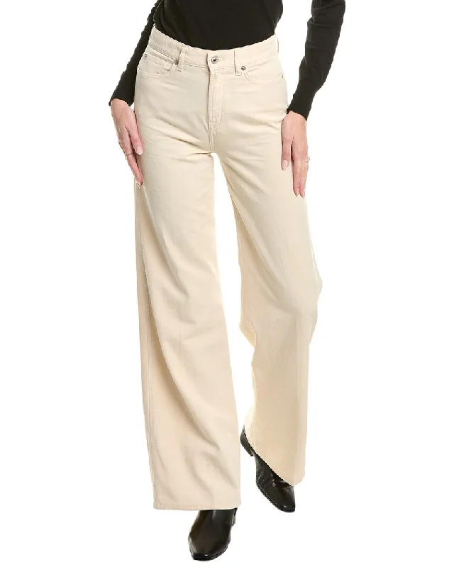 Weekend Discounts to Enjoy 7 For All Mankind Lotta Linen-Blend Oat Jean