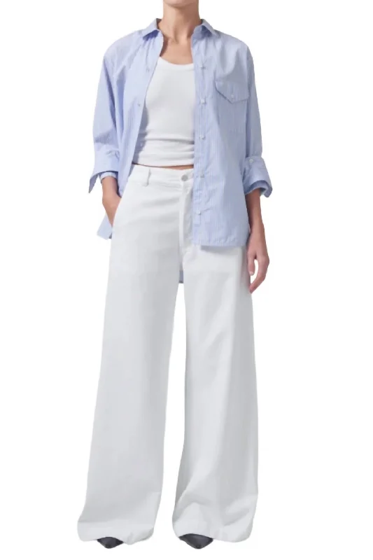 Act Fast Beverly Trouser Jeans In Seashell