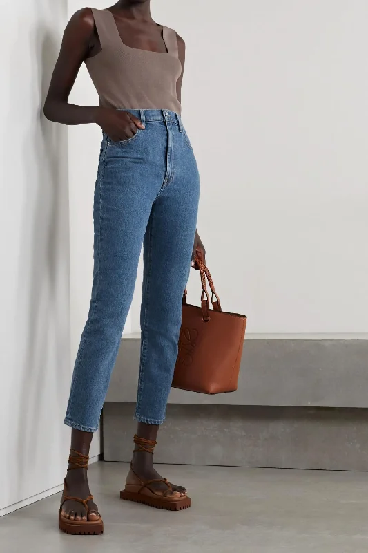 Limited Supply Beatnik Ankle Jean In Forever Blue