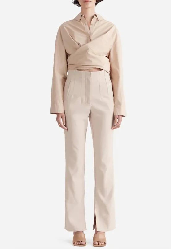 Final Clearance Halle Split Leg Pant In Cream