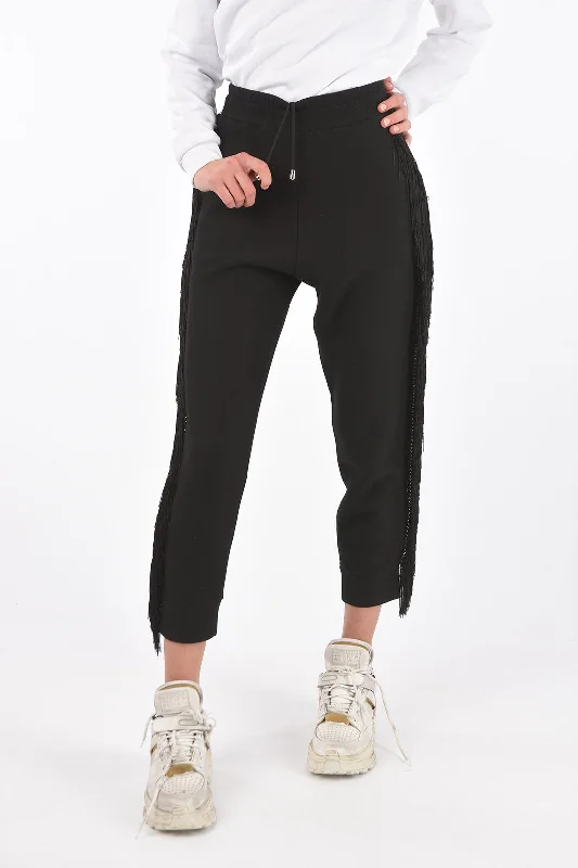 Price Blitz Philipp Plein COUTURE fringed and studded REVENGE jogger pants