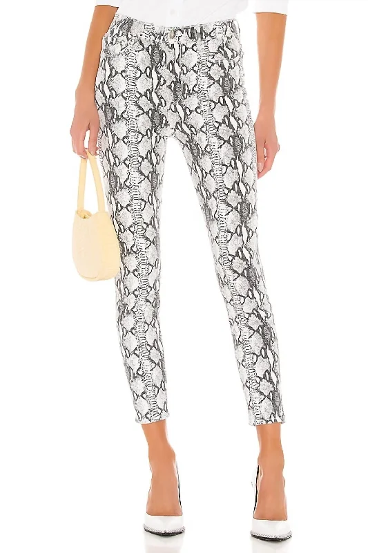 Exclusive Savings Ali High Rise Cigarette Pant In Gris Multi