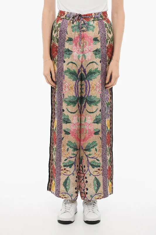 Extra Savings Pierre-Louis Mascia Floral Patterned Silk Pants