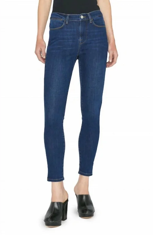 Weekend Shopping Made Better Le High Skinny Slit Hem In Blue