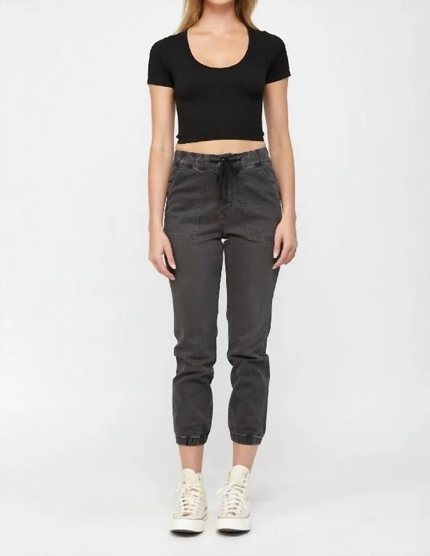 Weekend Sale: Don't Miss Out High Rise Jogger Crop Jean In Pickle
