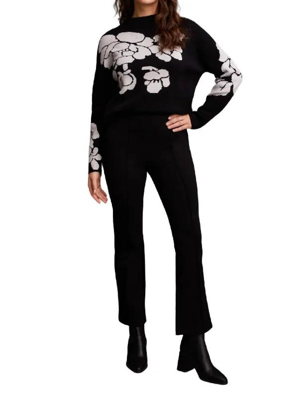 Weekend Discounts to Celebrate Signature Ponte Bootcut Trousers In Black