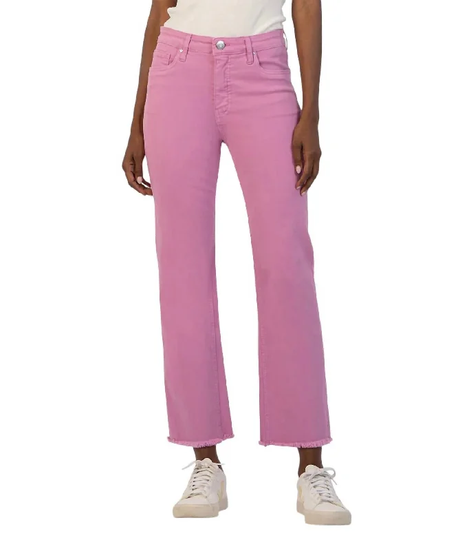 Weekend Savings Delight Kelsey High Rise Fab Ab Ankle Flare In Lavender