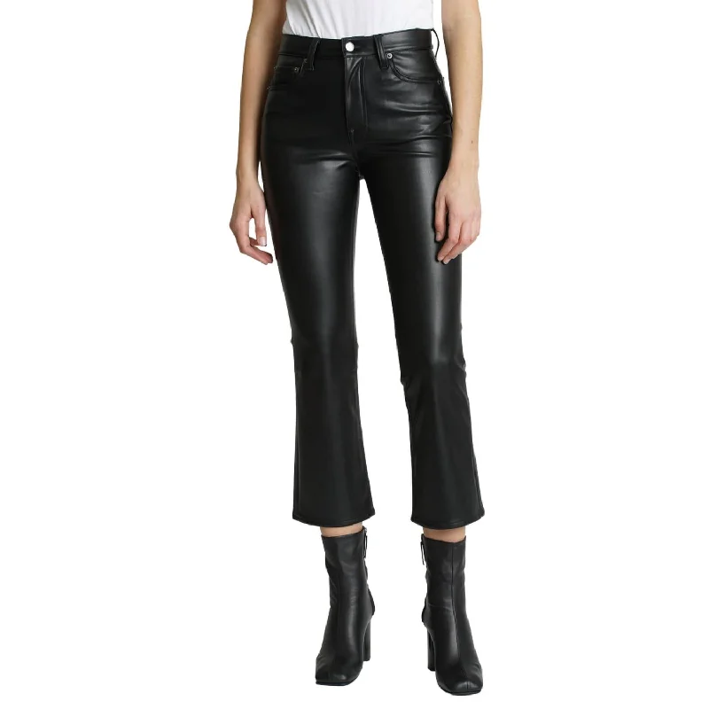 Online Only Lennon Coated Bootcut Jeans In Slate Black
