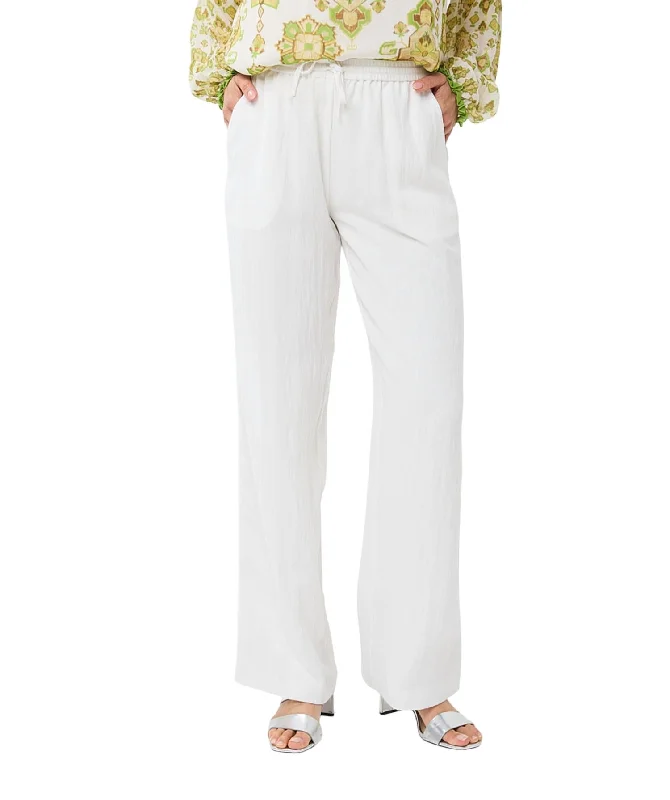 Anniversary Sale Straight Leg Trousers In Off White