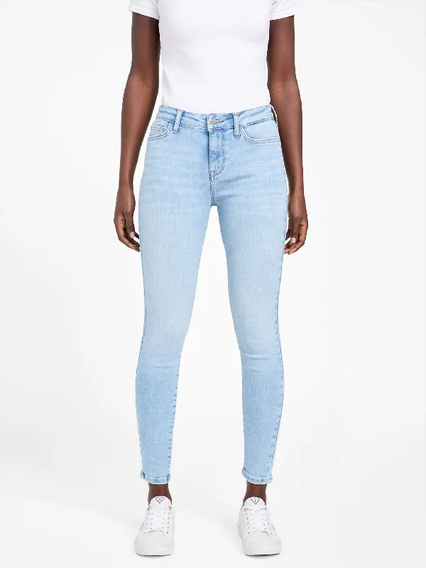 Overstock Sale Eco Serena Mid-Rise Bling Pocket Skinny Jeans