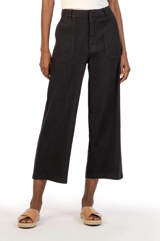Weekend Savings Bonanza Topaz Wide Leg Pants In Black