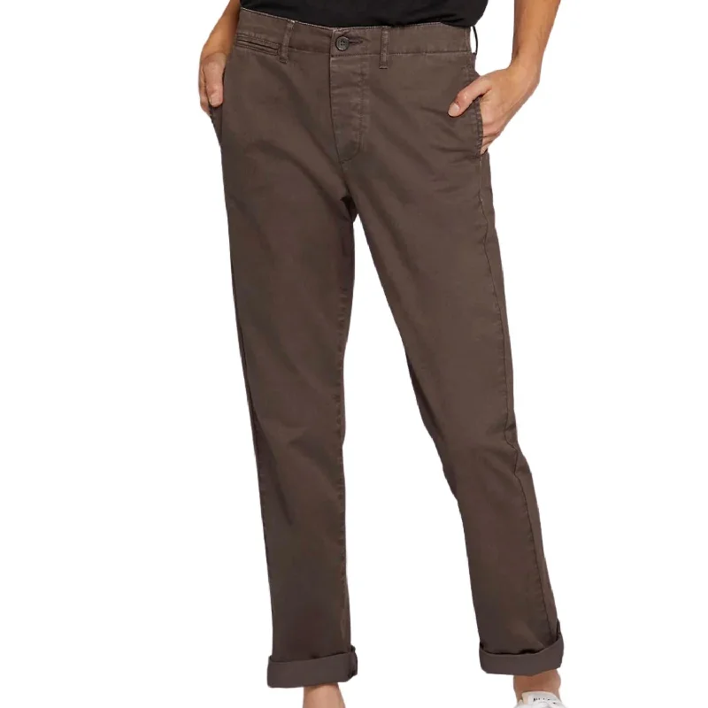 Weekend Specials to Enjoy The Captain Trouser In Brown Gravel