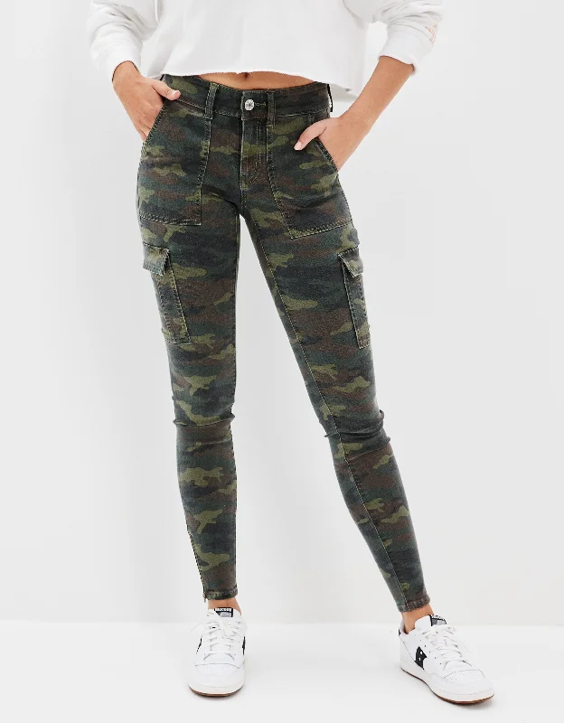 Savings Spectacular AE Ne(x)t Level Low-Rise Cargo Camo Jegging