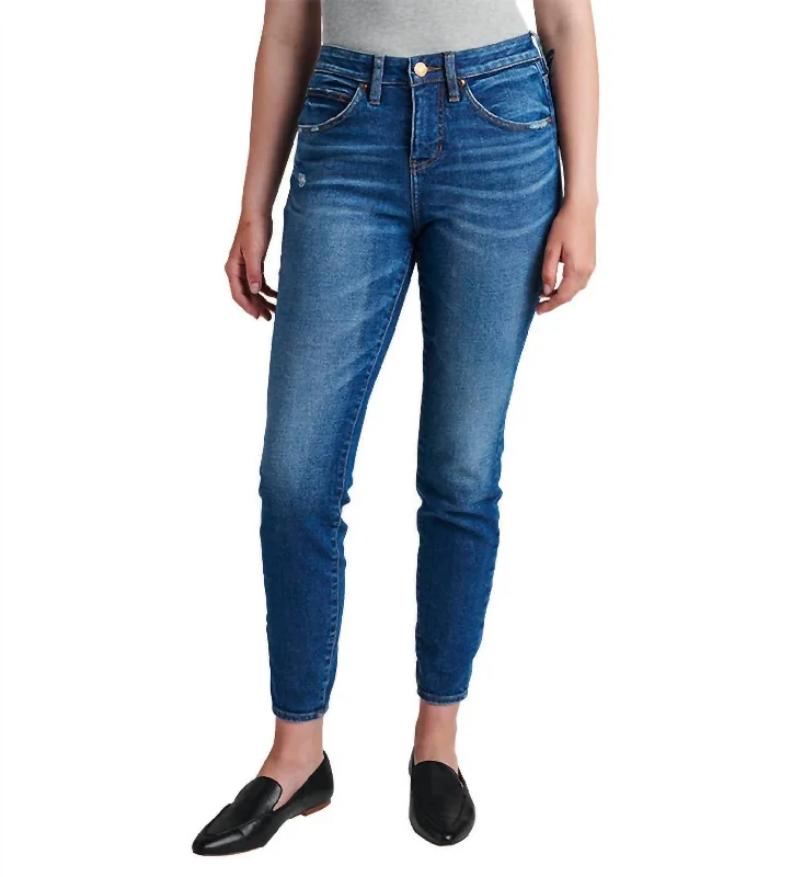 Great Deal Cecelia Mid Rise Skinny Jean In San Diego Blue
