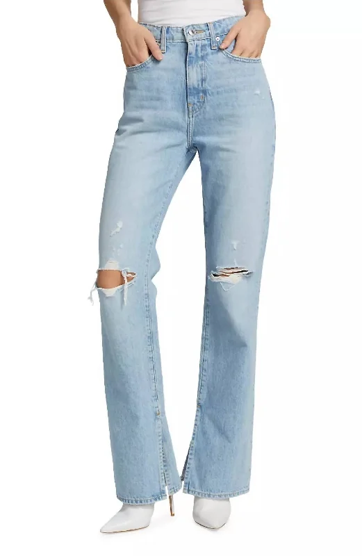 Weekend Special Frankie High Rise Straight Jeans In Distressed Bowery