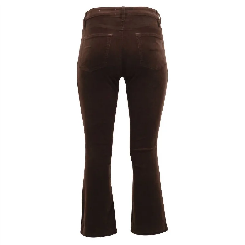 Stock Up and Save Women's Le Crop Mini Boot Corduroy Jean In Espresso