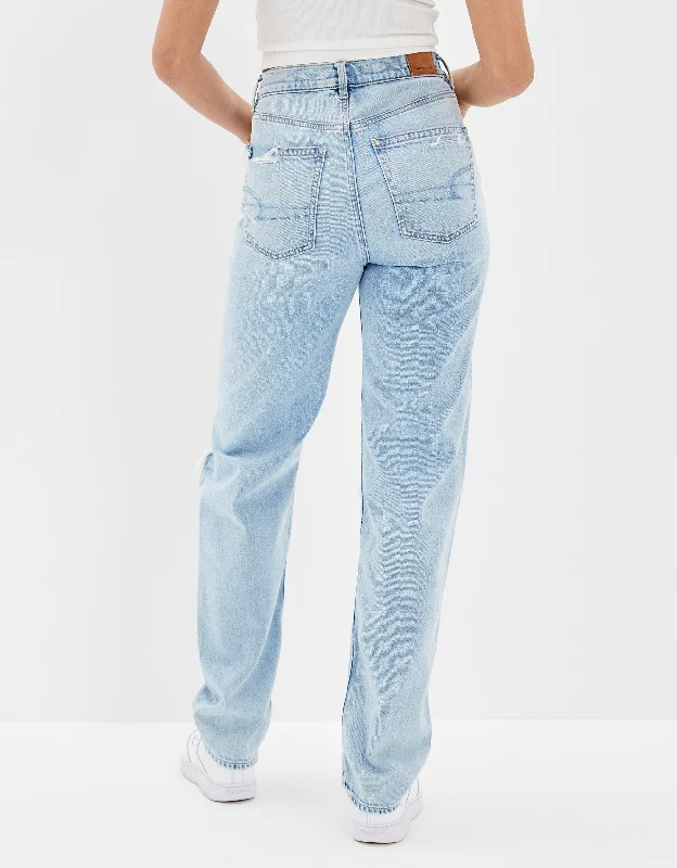 Price Rollback AE Ripped Highest Waist Baggy Straight Jean