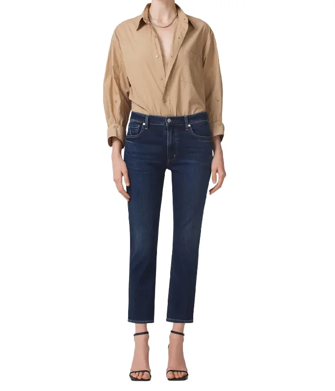 Deal Zone Isola Straight Crop Jeans In Courtland