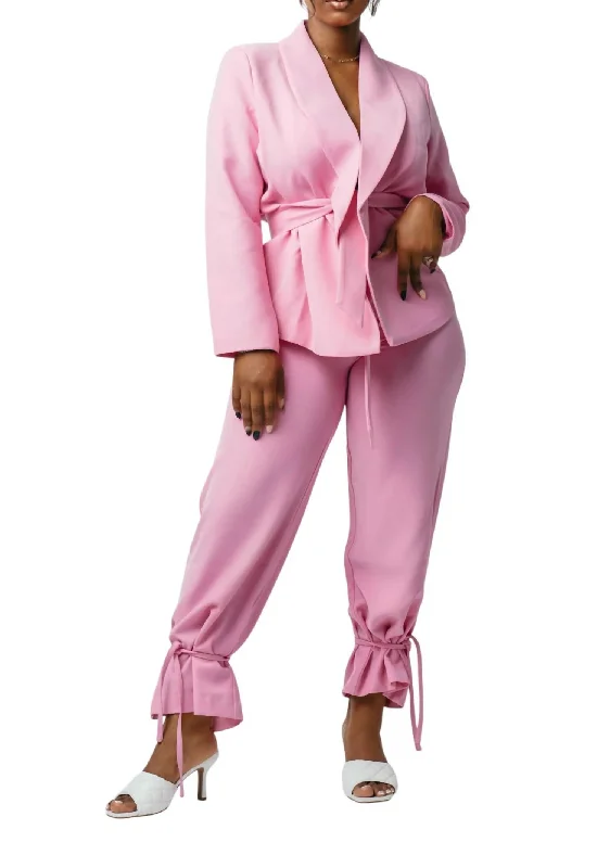 Big Discounts Pant Suit In Pink