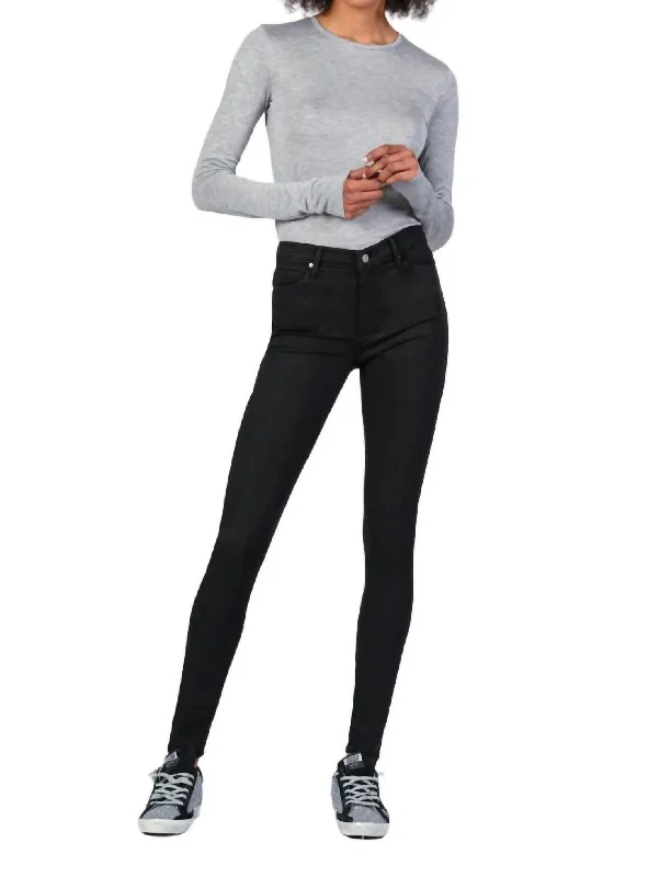 Great Bargain Gisele High Rise Straight Pants In So Black