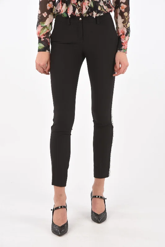Year-End Clearance Philipp Plein 4 Pocket LUXURY Jewel Side Band Pants