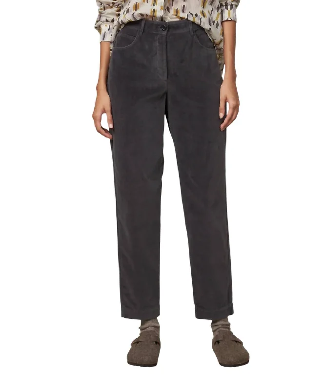 Fantastic Offers Pepite Velvet Pants In Charcoal