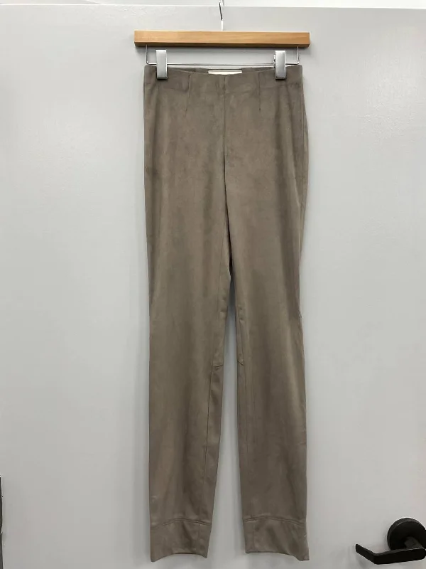 Weekend Deals That Sparkle Tapered Sabrina Velour Pant In Taupe