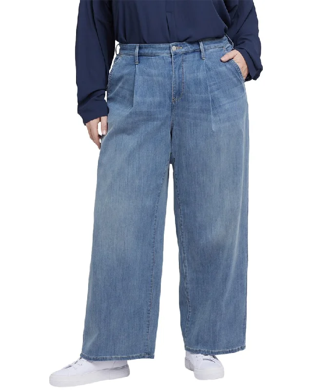TIME-Limited Offer NYDJ Plus Teresa Indigo Stream Ankle Crop Jean