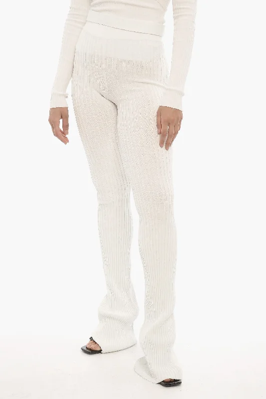 Midnight Sale ANDREĀDAMO Ribbed Boot Cut Pants