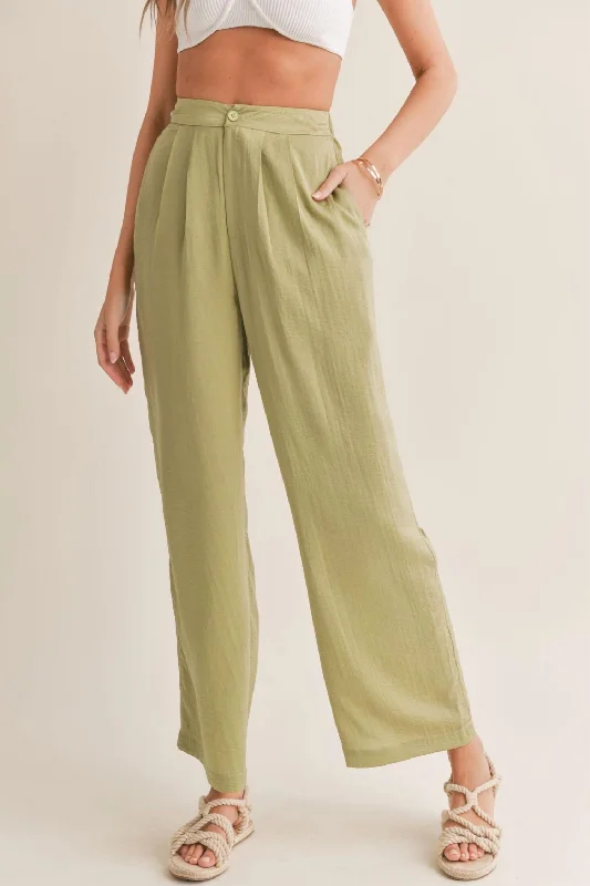 Weekend Deals That Dazzle Juicy Pleated Pants In Sage Mint