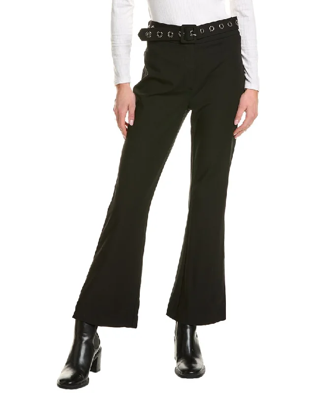 Weekend Deals That Please THEO The Label Gaia Grommet Belt Cropped Boot Pant