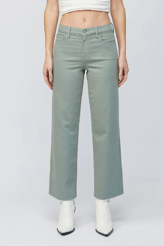 Don't Wait Logan Dad Jeans In Sage