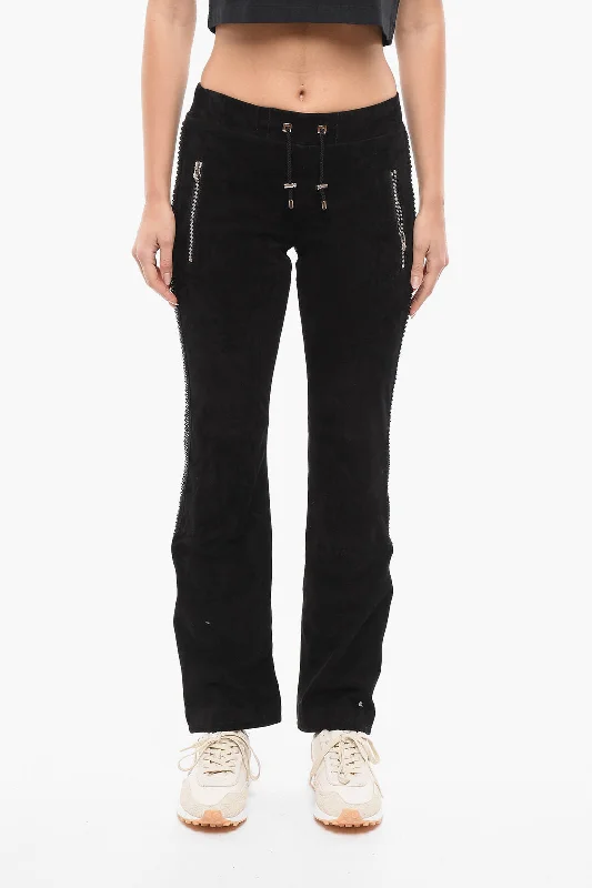 Special Promotion Philipp Plein Suede TOO GOOD Sweatpants with Crystals